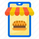 delivery, food, mobilephone, shop, store