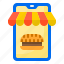 delivery, food, mobilephone, shop, store 