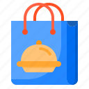 bag, delivery, food, package, shopping