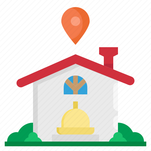 Location, home, food, delivery, pinholder icon - Download on Iconfinder