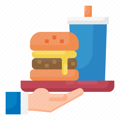 Order, food, fast, burger, hand icon - Download on Iconfinder