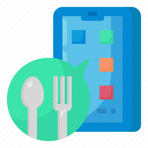 Phone, call, order, food, online icon - Download on Iconfinder