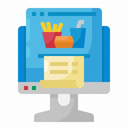 Website, order, food, computer, delivery icon - Download on Iconfinder