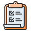 clipboard, checklist, report, paper, analysis, document 
