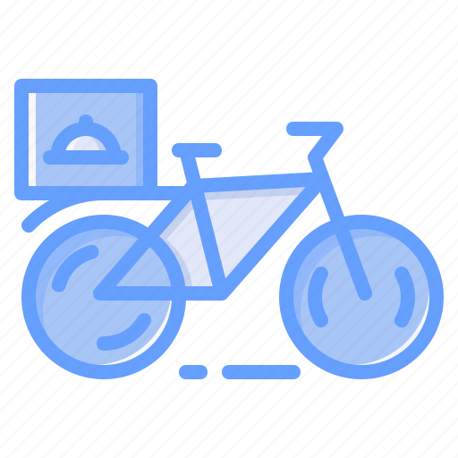 Courier, delivery, food, package, shipping, food delivery, bycicle icon - Download on Iconfinder