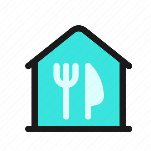 Home, food, delivery, destination, eat, dinner, meal icon - Download on Iconfinder