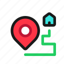 tracking, map, navigation, destination, delivery, location, route