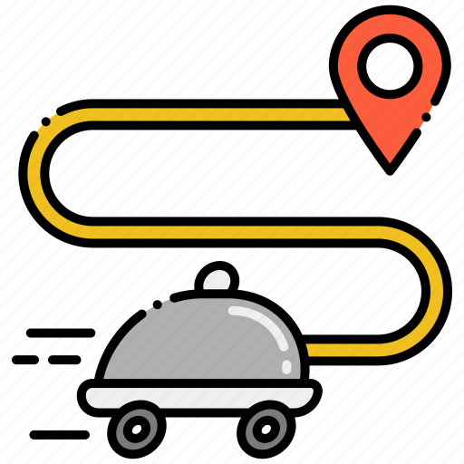 Delivery, food, map, navigation icon - Download on Iconfinder