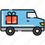 delivery, shipping, van 