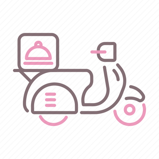 Delivery, food, motorcycle icon - Download on Iconfinder
