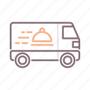 delivery, food, truck, van