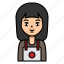 avatar, woman, girl, seller, butcher, barista 