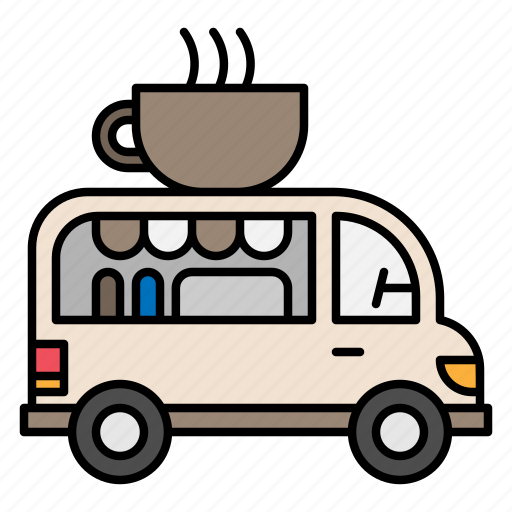 Coffee, food, truck, beverage, drink, delivery icon - Download on Iconfinder