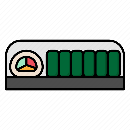 Maki, rice, roll, japanese, restaurant, takeaway, delivery icon - Download on Iconfinder