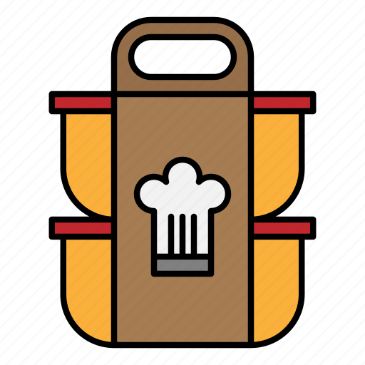 Takeaway, box, set, package, chef, food, delivery icon - Download on Iconfinder