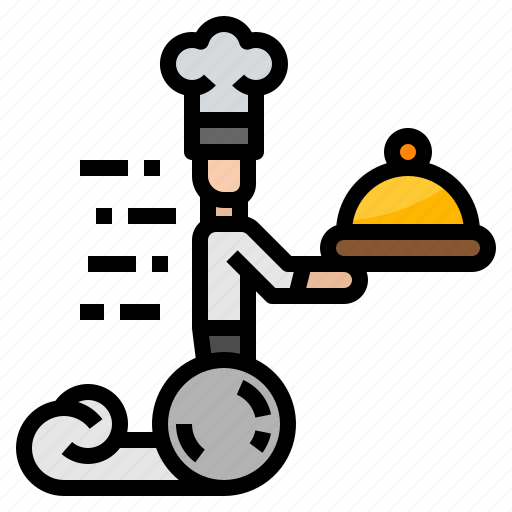 Chef, delivery, food, hotel, service icon - Download on Iconfinder