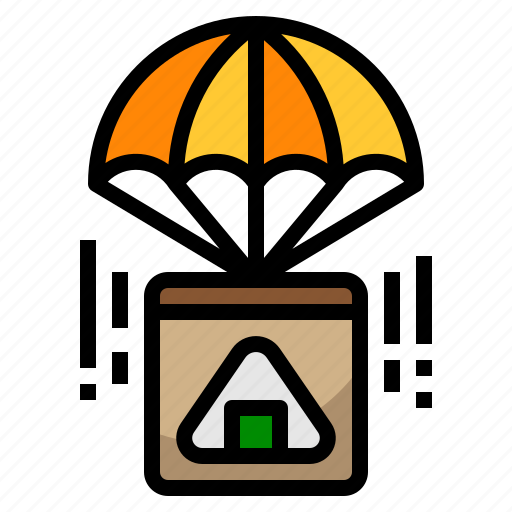 Ball, delivery, food, parachute, rice icon - Download on Iconfinder