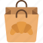 croissant, food, bag, diet, takeout, takeaway 