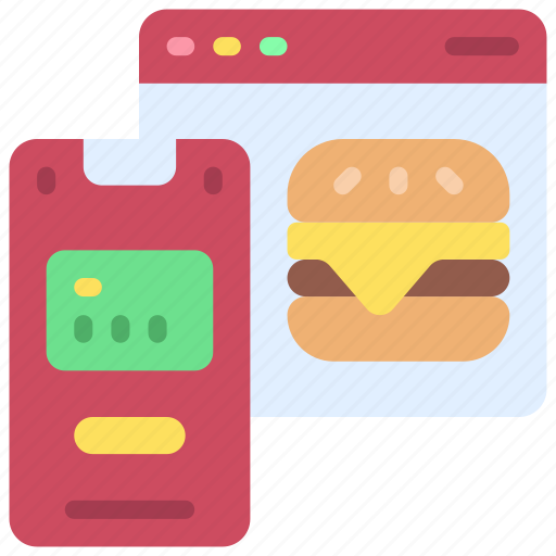 Mobile, food, payment, diet, takeout, takeaway icon - Download on Iconfinder