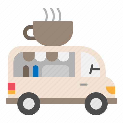 Coffee, food, truck, beverage, drink, delivery icon - Download on Iconfinder