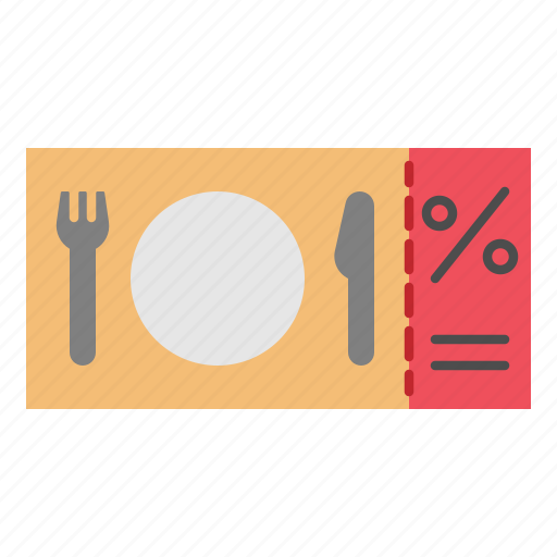 Coupon, discount, voucher, restaurant, dining icon - Download on Iconfinder
