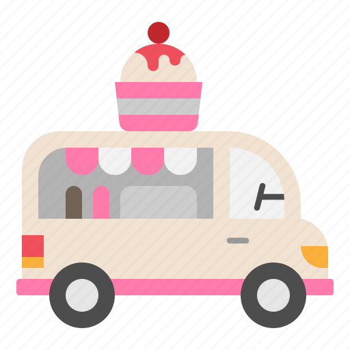 Icecream, food, truck, street, delivery icon - Download on Iconfinder