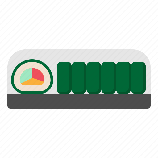 Maki, rice, roll, japanese, restaurant, takeaway, delivery icon - Download on Iconfinder