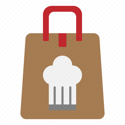 Takeaway, food, bag, package, chef, delivery icon - Download on Iconfinder