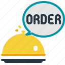 order, food, service, delivery, serve, cloche, restaurant, hotel