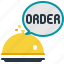 order, food, service, delivery, serve, cloche, restaurant, hotel 