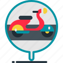delivery, motorbike, transport, motorcycle, scooter, tracking, routh