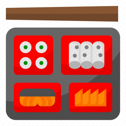Bento, chopsticks, delivery, food, japanese icon - Download on Iconfinder