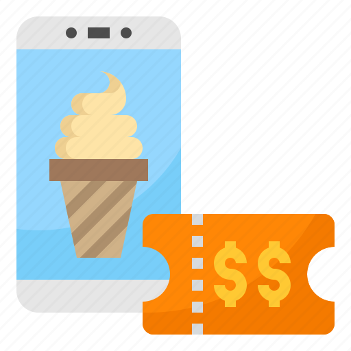 Coupon, cream, discount, food, ice, mobile icon - Download on Iconfinder