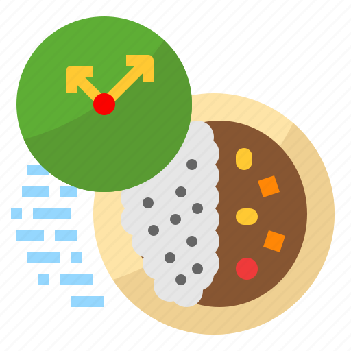Curry, delivery, food, time, wait icon - Download on Iconfinder