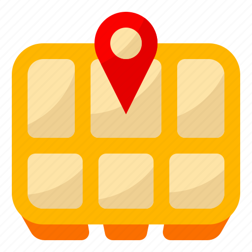 Delivery, food, location, meal, plate icon - Download on Iconfinder