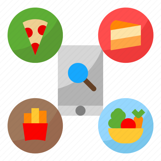 Application, delivery, food, mobile, searching icon - Download on Iconfinder