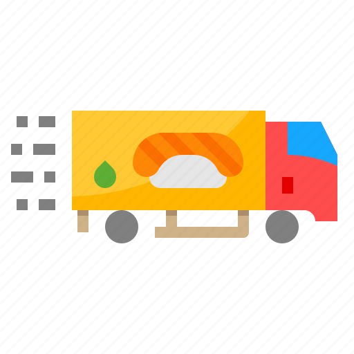 Delivery, food, sushi, truck, vehicle icon - Download on Iconfinder