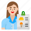 avatar, menu, order, waitress, woman 
