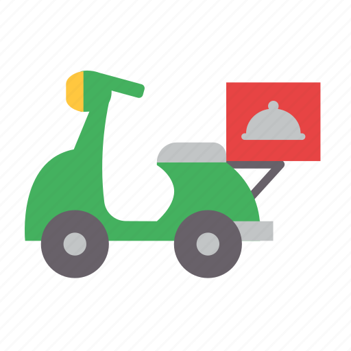 Food, delivery, bike, meal, scooter, deliver, shipping icon - Download on Iconfinder