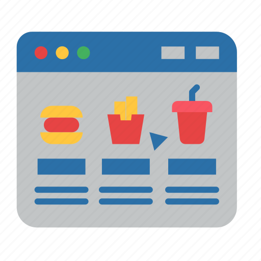 Delivery, food, online, order, restaurant, webpage, website icon - Download on Iconfinder