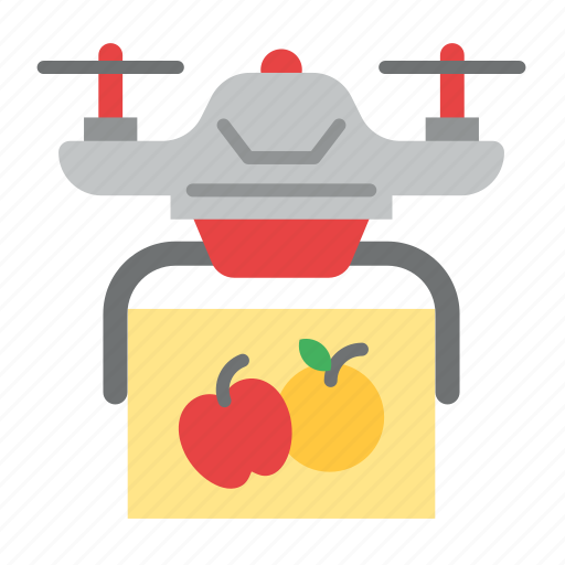 Drone, food, restaurant, service, aerial, flying, delivery icon - Download on Iconfinder