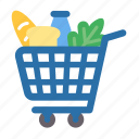food, delivery, ecommerce, shopping, cart, trolley, foodstuff