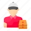 delivery boy, smart, delivery, pizzas, shipping, logistics 