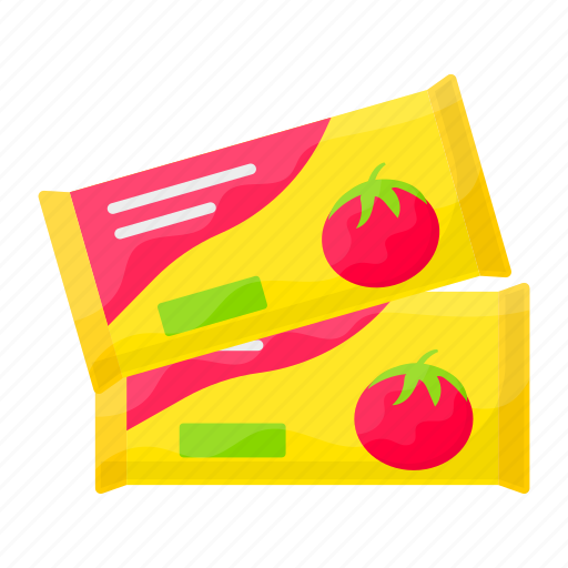 Tomato, sauces, sachets, packets, healthy, fresh icon - Download on Iconfinder
