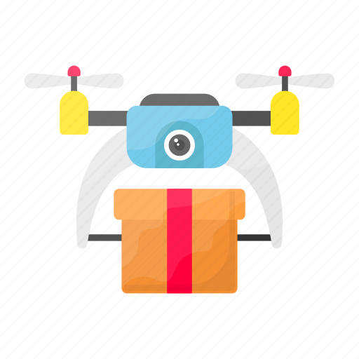 Drone, delivery, contactless, technology, shipping, package icon - Download on Iconfinder