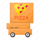 smart, delivery, pizza, transport, fast delivery, cheese pizza, shipping