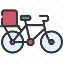 bicycle, delivery, diet, takeout, takeaway