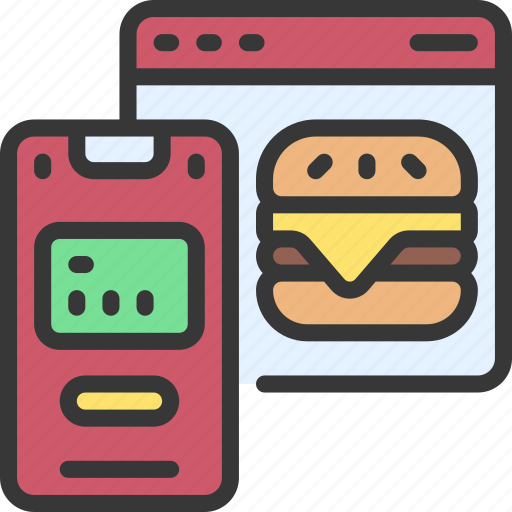 Mobile, food, payment, diet, takeout, takeaway icon - Download on Iconfinder