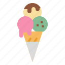 cold, cone, cream, frozen, ice, icecream