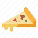 fast, food, italian, pizza, slice